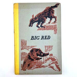 Big Red Jim Kjelgaard Book Hardcover Vintage Dog Story 1966 Illustrated